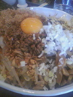 「「油そばジャンク盛り」３５０g」@油そば 油虎の写真