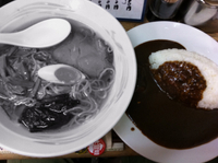 「支那そばとカレー」@武田流 古式カレーライス 支那そば インディアン 本店の写真