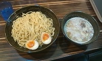 「鶏煮込みつけ麺＋味玉」@ラーメン人生 JET 福島本店の写真