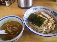 「カレーつけ麺＋半ライス　850+100=950円」@麺屋我龍の写真