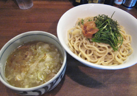 「岩塩うめしそつけ麺」@ラーメンアキラの写真