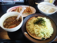 「濃厚魚介つけ麺ギョーザライスランチ(724円)」@幸楽苑 東松戸駅前店の写真