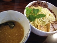 「【限定】ネギ油の塩つけ麺（ネギ抜き）＋大、850円＋100円」@麺処 井の庄の写真