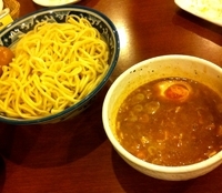 「つけ麺大盛 味玉　ねぎ豚丼」@あさか麺工房、 江古田店の写真