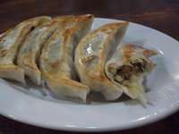 「餃子5個 400円」@麺屋しろの写真