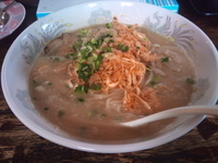 「塩とんこつ+辛ネギ+替玉(/940)」@長州 風の子ラーメンの写真