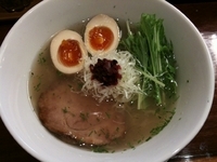 「冷たい紫蘇香る塩梅麺＋味玉（￥800＋￥100）」@富志夢の写真