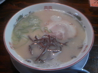 「ラーメン(600円)+替え玉(120円)」@博多らーめん ばたやんの写真
