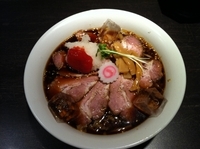 「【限定】冷し梅おろし肉そば 880」@魁 肉盛りつけ麺 六代目けいすけの写真