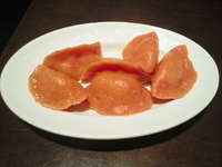 「トマトチーズ餃子(茹で)(６個)(480円)」@紅虎餃子房 ららぽーと柏の葉店の写真