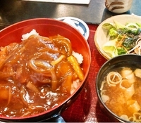「日替わりランチ(カツカレー丼)780円」@横浜田中屋 守谷支店の写真