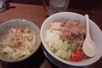 「まぜめん（野菜チョイ増し）」@ラーメン・つけ麺 笑福 西本町店の写真