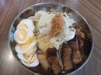 「【9月限定】冷し和風らーめんガッツリver(大盛り)￥750」@中華そば 伝堂の写真