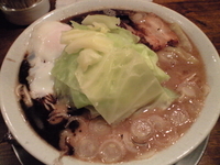 「とんこつらー麺（650円）＋あぶり替玉（100円）」@らー麺屋台 骨のzuiの写真