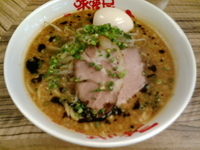 「味噌ラーメン＋塩玉子」@味噌屋八郎商店 新宿店の写真