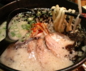 「ＴＡＯ･黒850円+替え玉(一周年サービス)+一口餃子(クーポン」@IPPUDO TAO TOKYOの写真