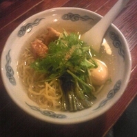 「和風冷製鶏そば(限定)＋味付け玉子」@麺・酒処 ぶらりの写真