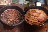 「濃厚黒つけそば￥800円（麺大盛り+￥100円）」@はりけんラーメンの写真