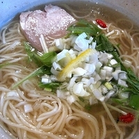 「塩そば　700円」@秋刀魚中華そば 生粋の写真