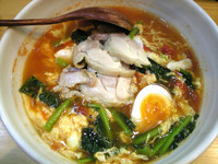 「トマト玉子麺(780円)」@トマトラーメン炎麺の写真