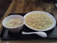 「紅塩つけ麺（大盛り，こってり）680円」@つけ麺 彩の写真