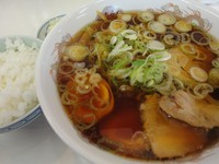 「味玉ラーメン＋ライスセット」@古久龍の写真