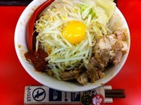 「魚介汁なし(野菜多め、辛さ普通)」@麺厨房 豪快家 大森店の写真