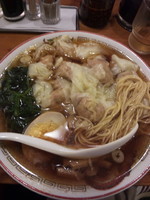 「広州ワンタンメン　醤油【760円】」@広州市場 西新宿店の写真