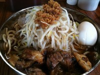 「【9月限定】冷し和風らーめんガッツリver(大盛り)￥750」@中華そば 伝堂の写真