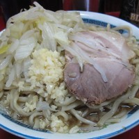 「小ラーメン・ニンニク　500円」@ラーメン二郎 目黒店の写真