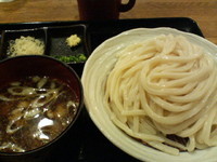 「とり汁うどん+大盛（1.5人前）」@夢茶房の写真