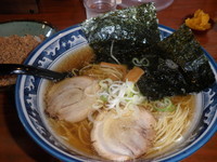 「蔵特製ラーメン（630円）挽肉半ご飯（158円）細麺あっさり」@らーめん 蔵の写真