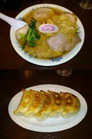 「チャーシュー麺＋餃子」@佐野ラーメン 飛龍の写真