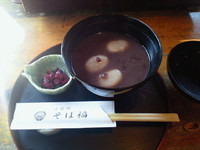 「そばがきしるこ(420円)」@そば福の写真