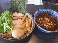 「シナモンつけ麺￥750＋ 味玉￥100＝￥850」@ラーメンつけ麺 奔放の写真