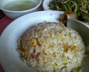 「半チャーハン（スープ付）　315円」@中華料理ふじよしの写真