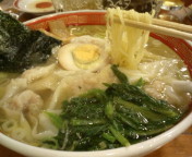 「両入雲呑麺(塩)820円」@広州市場 五反田店の写真