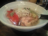 「｢夏期限定｣塩冷製麺+ランチサービス小ライス」@ラーメン食堂 二枚看板の写真