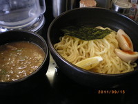 「豚骨魚介つけめん大盛　￥750　クーポン味玉」@麺や 楓雅の写真