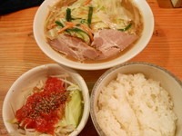 「ランチセットＢ（濃菜麺＋ミニごはんセット：ミニトマベジ）」@濃菜麺 井の庄の写真