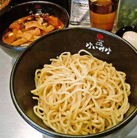 「極辛BLACKつけ麺（200ｇ） 780円＋クーポンメンマ」@極辛BLACKつけ麺 七代目けいすけの写真