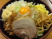 「まぜそば（全増し）780円」@横浜豚骨らーめん やまと屋の写真