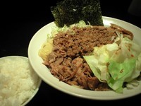 「脂そば＋キャベツ＋ご飯（600円＋100円＋100円）」@背脂醤油 のあの写真