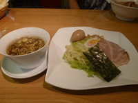 「山久特製つけ麺+味付玉子」@麺工房 山久の写真