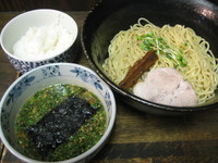 「つけ麺(大盛)750円＋半ライス50円」@和麺屋 長介の写真