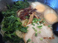 「味玉あおさラーメン　850円」@博多とんこつ 和泉の写真