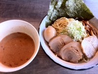 「エビ辛つけ麺（全部のせ＋大盛）」@つけ麺まぜそば専門店 えじまんの写真