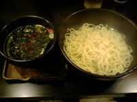 「つけそば醤油（熱盛）」@ぢゃぶ屋 上馬店の写真