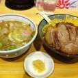 ガーリック豚塩つけ麺 大
