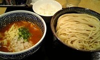 「カニトマトつけ麺800円＋（中盛）50円」@麺屋 一燈の写真